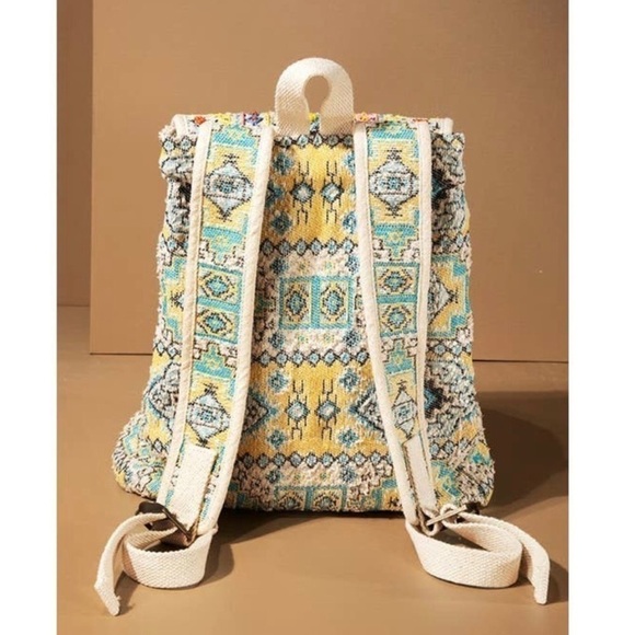 Monet Handmade Embroidered Large Boho Backpack with Tassels New with Tags main image 3